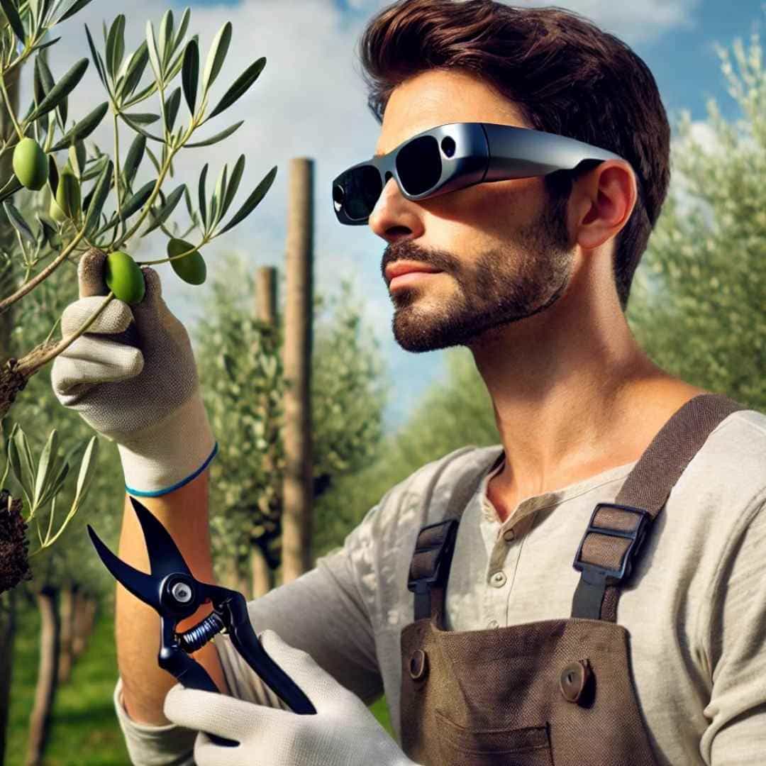 La potatura dell'olivo incontra la Realtà Aumentata e l'Intelligenza Artificiale